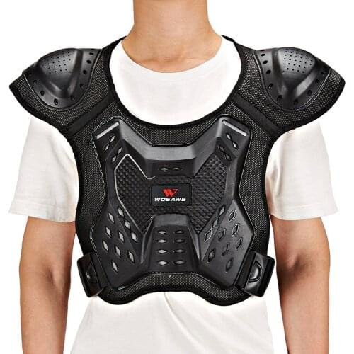 WOSAWE Racing Protective Body Guard Support Skiing Jackets EVA Body Armor Chest Back Protector Vest Motorcycle Jacket