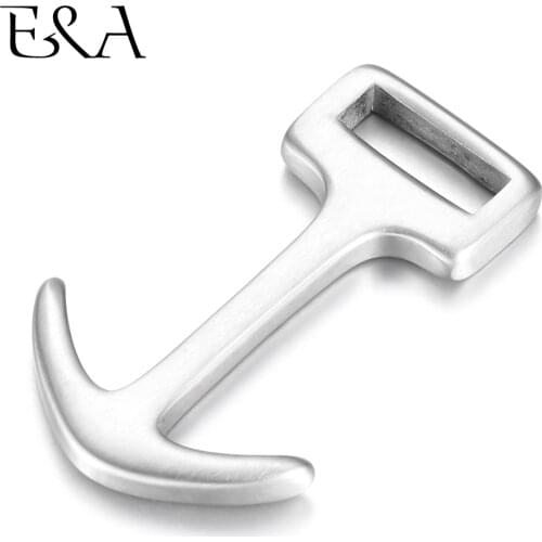 Stainless Steel Anchor Brush Finish Hole 12*4mm Bracelet Hooks Clasp Jewelry Making Findings DIY Supplies Accessories Wholesale