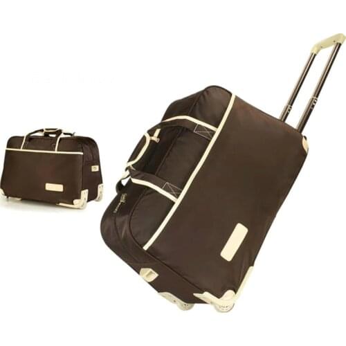 Women Travel Bag on Wheels Luggage SuitcaseTrolley High Quality Luggage Rolling Suitcase Female Casual Thickening Rolling Case