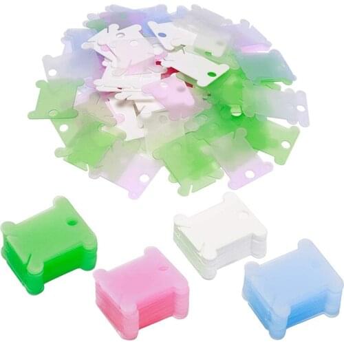 10Pcs Embroidery Thread holder Floss Craft Bobbin Cross Stitch Storage Holder Plastic Sewing Thread Card Thread Organizer