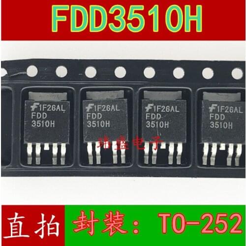 10pcs FDD3510H TO-252 FDD3510H