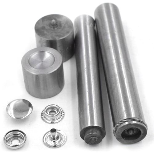 50sets snaps+ Hand knock die 201Metal buckle installation Rivets metal snaps.Press machine moulds Dies Button installation tools