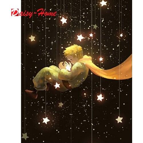 5D diamond painting Cartoon little prince rhinestone diamond embroidery cross stitch Mosaic family decoration mural gift