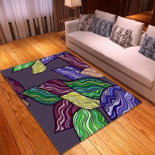 Abstract art carpets modern living room Kids carpets home bedroom non-slip parlor mats children crawling 3D printing large rugs