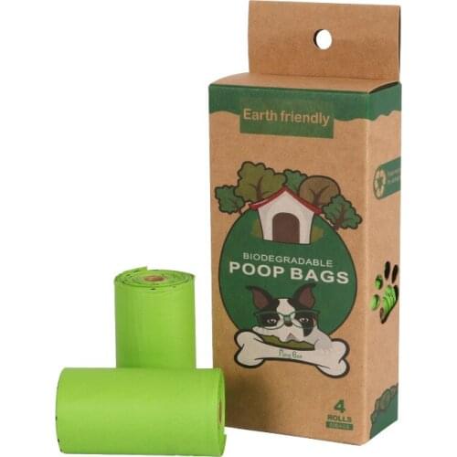 Biodegradable Pet Dog Poop Bags Collector Scoop Holder Puppy Cat Pooper Scooper Bag Small Rolls Outdoor Clean Pets Supplies