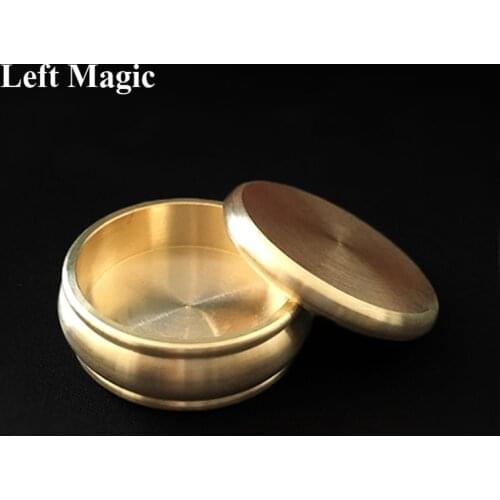Buddha Okito Box (Half Dollar,Brass) Magic Tricks Coin Appear Penetrate Magia Magician Close Up Illusions Gimmick prop Mentalism