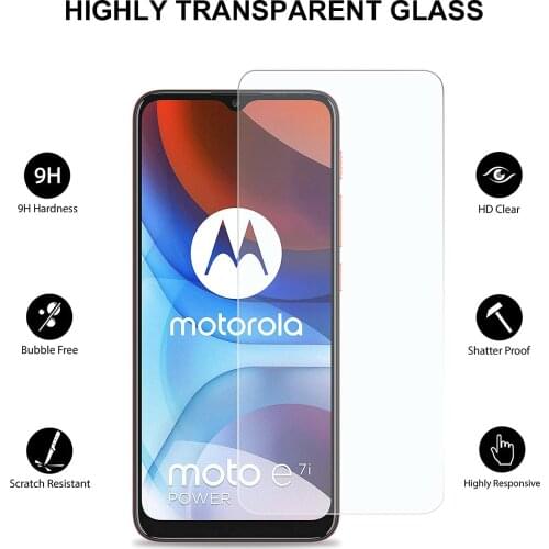 For Motorola Moto E7 Plus E7Plus E7i Power Tempered Glass HD Premium Screen Protector Film Not Hydrogel Film