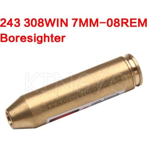 243/.308WIN 7mm-08 REM Cartridge Red Laser Bore Sighter For Rifles Shotguns Pistols