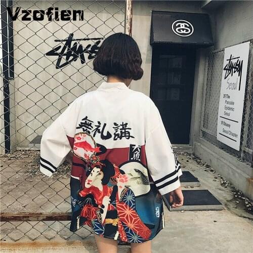 Kimono Japanese Traditional Kimono Cardigan Men Harajuku Streetwear Samurai Costume Women Summer Beach Kimono Haori Obi Cosplay