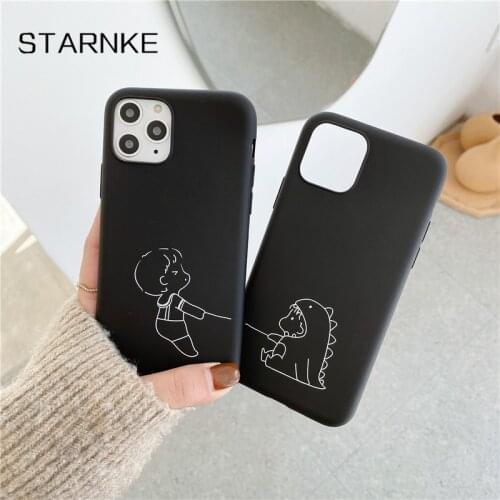 Couples Cute Dinosaur Phone Cover For OPPO Realme X2 Pro XT X 5 6 Pro C3 C2 5i 6i A9 A5 2020 Silicone Candy Color Case