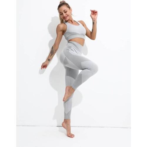 MINDYGOO High Quality Custom Logo Factory 2021 New Waist Butt Lift Fitness Knitting Yoga Suit