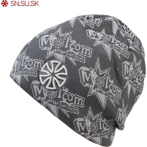 SN.SU.SK Men Polar Fleece Cap Women Warm Winter Ski Hats Knitting Skating Caps For Woman Turtleneck Beanies Snowboard Hat 5270
