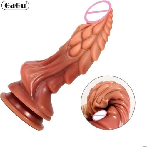 Soft Animal Dildo Realistic Silicone Big Penis Anal Sex Toys For Couples Strapon Lesbion Dildo Masturbation Vagina Sex Massager