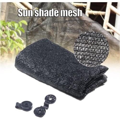New 40% Sunblock Shade Cloth Cover Black Sun Mesh Uv Resistant Lightweight Breathable Net Garden Flower Plant Greenhouses Toldo
