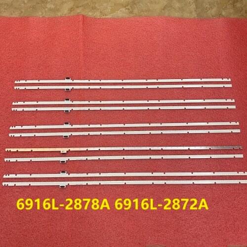 5set=10pcs LED backlight strip for LG 60SJ8509 60SJ8500 60"V17 AS1 2872 2878 R-L Type 6916L2878A 6916L2872A