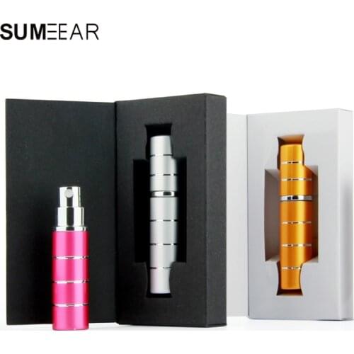 20Pcs 5ml Portable Aluminum Refillable Perfume Spray Bottle Packing boxTravel Container With Empty Containers Perfume Bottle