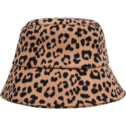 Bonnets for women Leopard fisherman hat
