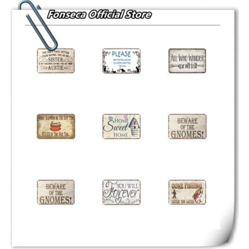 Characters/Weapon Sign Board Vintage Metal Painting Tin Signs Tinplate Iron Art Decorative Plate Mural Home Decor