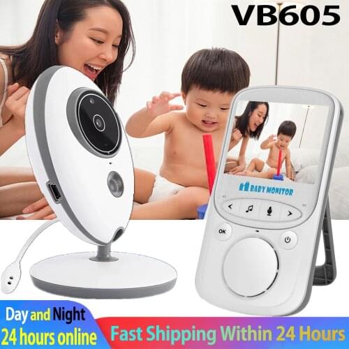 VB605 baby phone with Camera Wireless Music Intercom IR Audio Video Nanny Camera Temperature Monitoring babysitter Baby Monitor