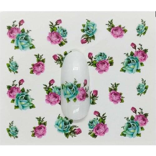 B10 Water Nail Stickers Unicorn Cute Cartoon Design Water Decal Sliders Wraps Tool Manicure Nail Art Decor Tips