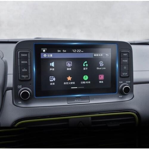 For Hyundai KONA Encino 2018 2019 2020 Tempered Glass Car GPS Navigation Screen Protector Display Film LCD Protective Sticker