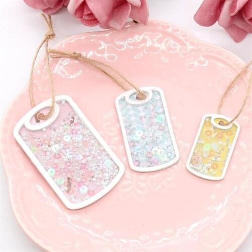 ZFPARTY Military Dog Tag Metal Cutting Dies Stencils for DIY Scrapbooking/photo album Decorative Embossing DIY Paper Cards