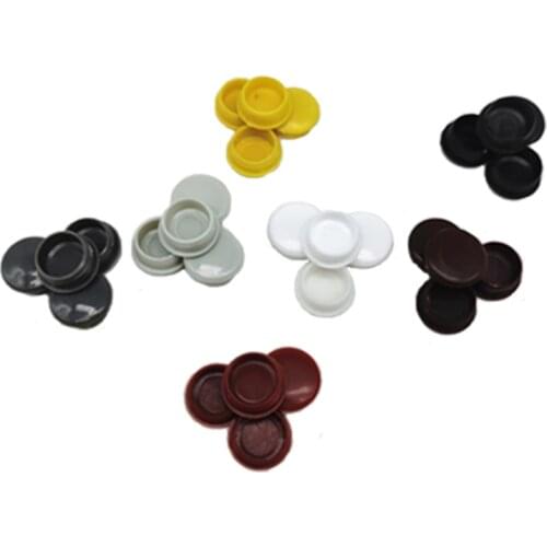 10Pcs Round Plastic Cover Furniture Panel hole plug drilling screw furniture hole plug anti-theft door hole