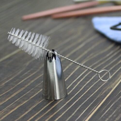 10Pcs Spout Teapot Cake Pastry Nozzle Bottle Cleaning Brush Baby Milk Bottle Nipple Hanging Brush Kitchen Tool