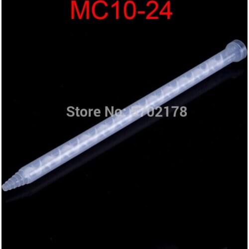 10pcs Resin static mixer MC10-24 used for double epoxy resin mixing nozzle silicone mixing filling machine mixing tip