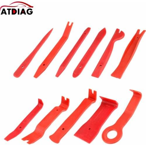 11pcs Radio Panel Door Clip Trim Dash for Audio Removal Installer Pry Repair Tool Set Car Panel Removal Tools for Cars