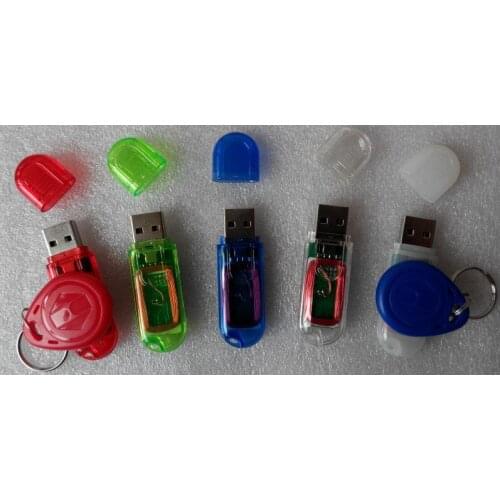125KHz colorful USB Proximity Sensor Smart RFID ID reader U disk size no diver