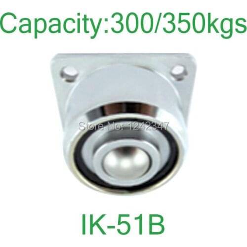 Ahcell 350kg Heavy load solid steel machined ball transfer unit flanged mount ball down facing IK-51B roller Wheel ball caster