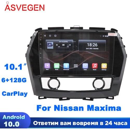 Asvegen 10.2'' Android 7.1 Car Radio Multimedia Player For Nissan Maxima With GPS Navigation 4G Wifi Map Video Player