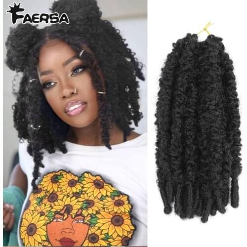 Butterfly Locs Crochet Hair Handmade Butterfly Faux Distressed Locs Crochet Braiding Hair Extensions Passion Twist Curly Braids