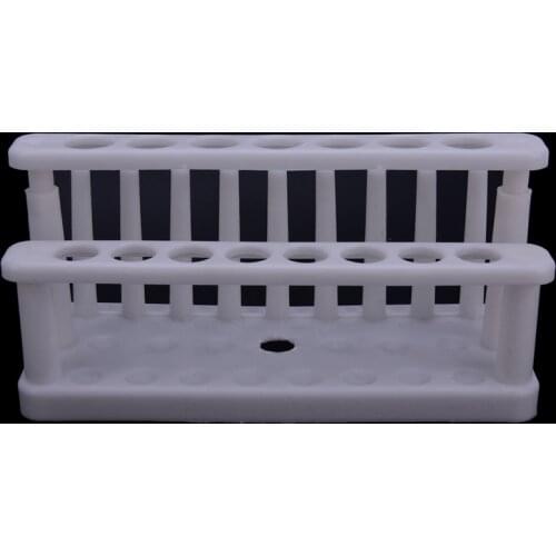 White plastic 15 hole test tube rack for centrifuge tubes laboratory supplies
