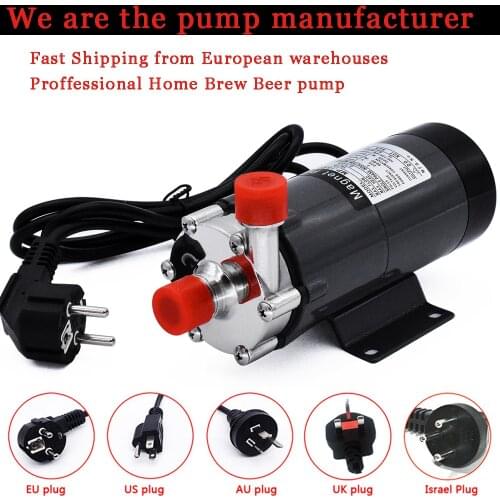 HomeBrew Pump MP-15R Food Grade 304 Stainless Steel Brewing Home brew 220V Magnetic Water Pump Temperature 140C 1/2" BSP/NPT