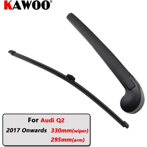 KAWOO Car Rear Wiper Blades Back Window Wipers Arm For AUDI Q2 Hatchback (2017 Onwards) 330mm Auto Windscreen Blade