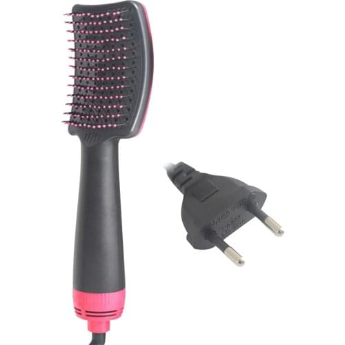 Hot Air Hair Dryer Brush Hair Straightener Multifunctional EU Plug