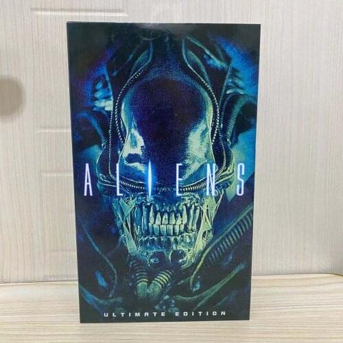 NECA Aliens Edition Brown / Blue Warrior Alien Ultimate Action Figure Collectible Model Toy