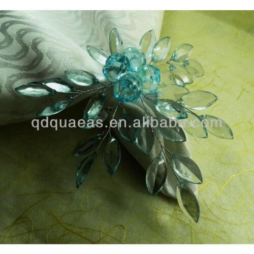 Beaded wedding napkin ring, napkin holder, decoration napkin ring