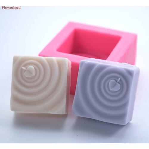 Creative Soap Making Form Square Leaves Wave Handmade Soap Silicone Mold DIY Soap Mold Fondant Cake Chocolate Mold Cake Decors