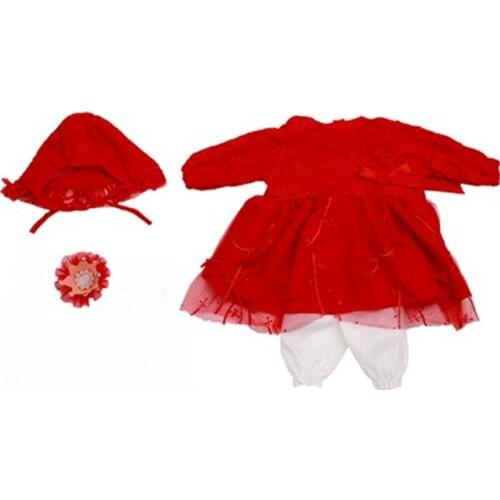 Doll Dress Fit For 55cm Baby Doll Babies Reborn Doll Clothes High Quality Dress Reborn Boneca Newborn Dolls Gift Cotton Clothes