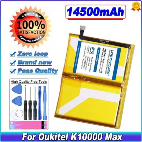 LOSONCOER 13600mAh K10000 MAX Battery For Oukitel K10000 Max Latest Production High Capacity Mobile Phone Battery~In Stock