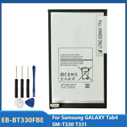 Original Replacement Tablet Battery EB-BT330FBE For Samsung GALAXY Tab4 SM-T330 T331 EB-BT330FBC Rechargeable Batteries 4450mAh