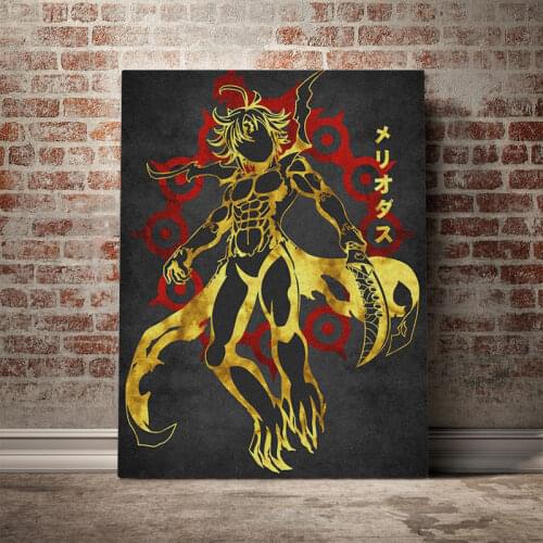 Meliodas Seven Deadly Sins Poster Canvas Wall Art Decoration prints for living Kid Children room Home bedroom decor painting
