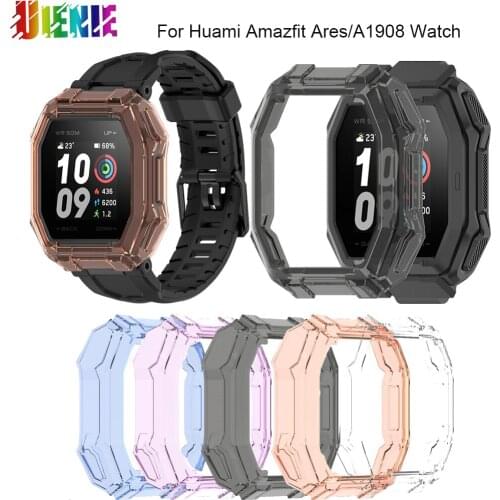 TPU Hollow Half-pack Soft Rubber Protective Case For Huami Amazfit Ares/A1908 Protector Frame Rubber Protective Cover Case