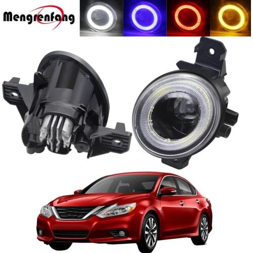 2in1 Design Car Front Bumper LED Fog Light Angel Eye Daytime Running Lamp 30W 8000LM 12V Accessories For Nissan Teana 2004-2015