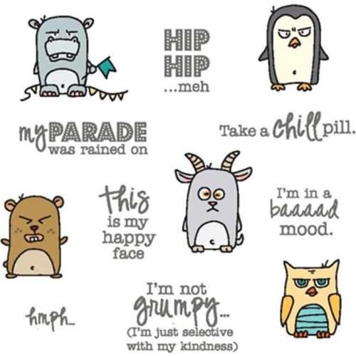 HIP HIP Clear Stamps With Metal Cutting dies Animals for DIY Scrapbooking Paper Cards Silicone Transparent Stempels Seal New