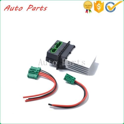 Air conditioning blower resistance 7701207718 with plug 6441.L2 for Citroen C2 C3 C5 Peugeot 1007 207 207CC 607 Nissan Renault