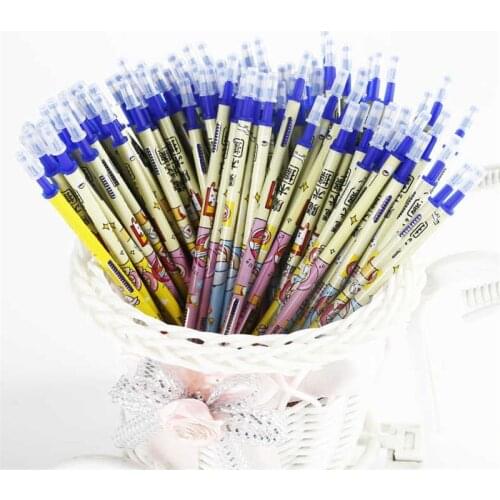 50 Pcs/Lot Blue Black Gel Pen Refill Rod 0.5mm Needle Gel Pens Magic Erasable Pen Refills Stationery Office Writing Tool Gift